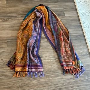 Moksha fine woven wool scarf